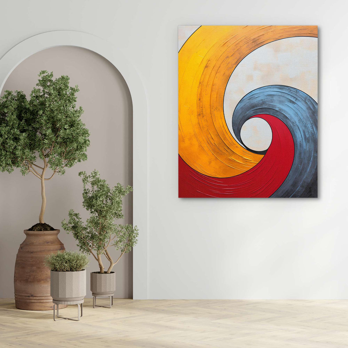 Spiraling Waves - Luxury Wall Art