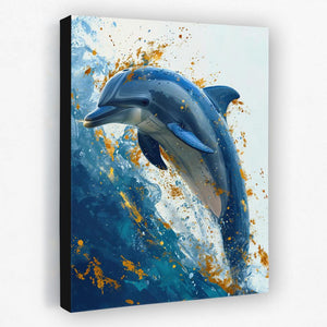 Splashing Dolphin - Luxury Wall Art