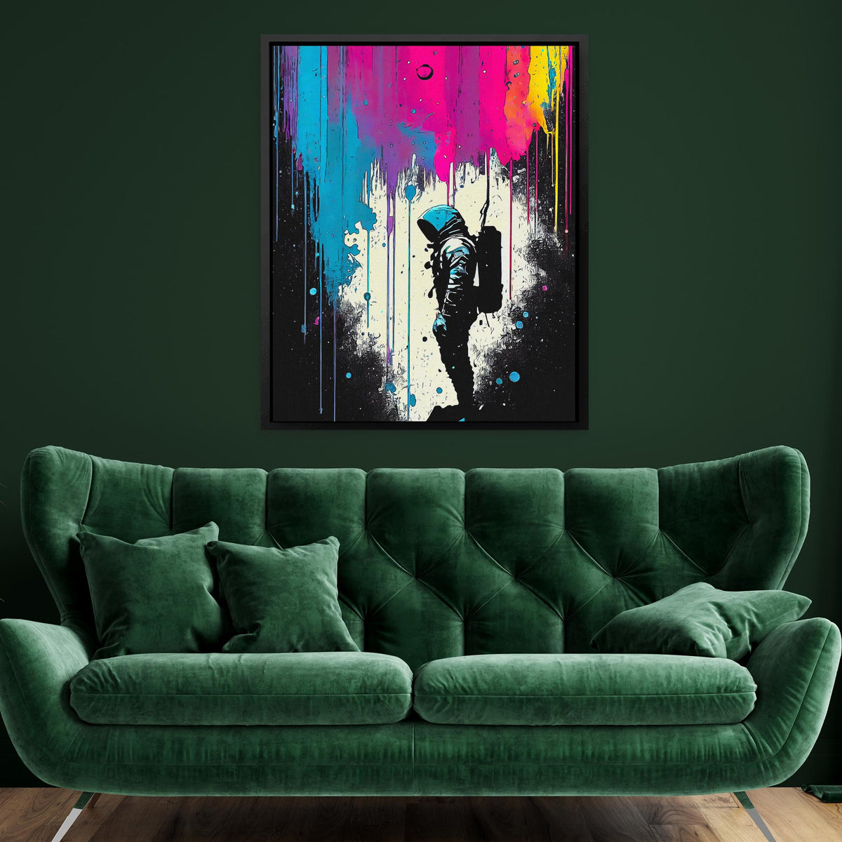 Splattered Astros - Luxury Wall Art