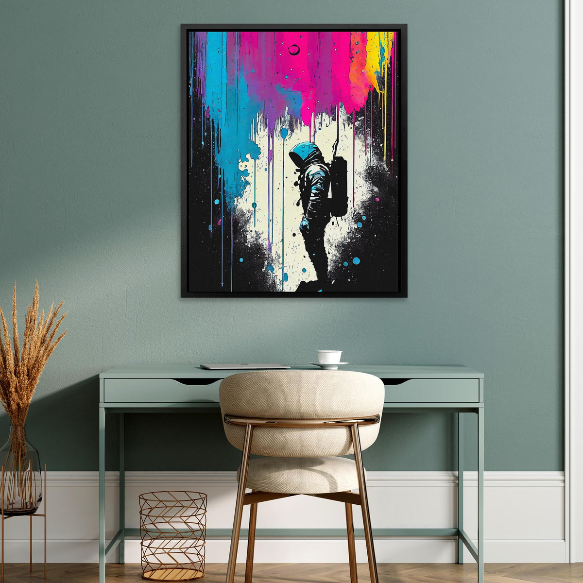 Splattered Astros - Luxury Wall Art