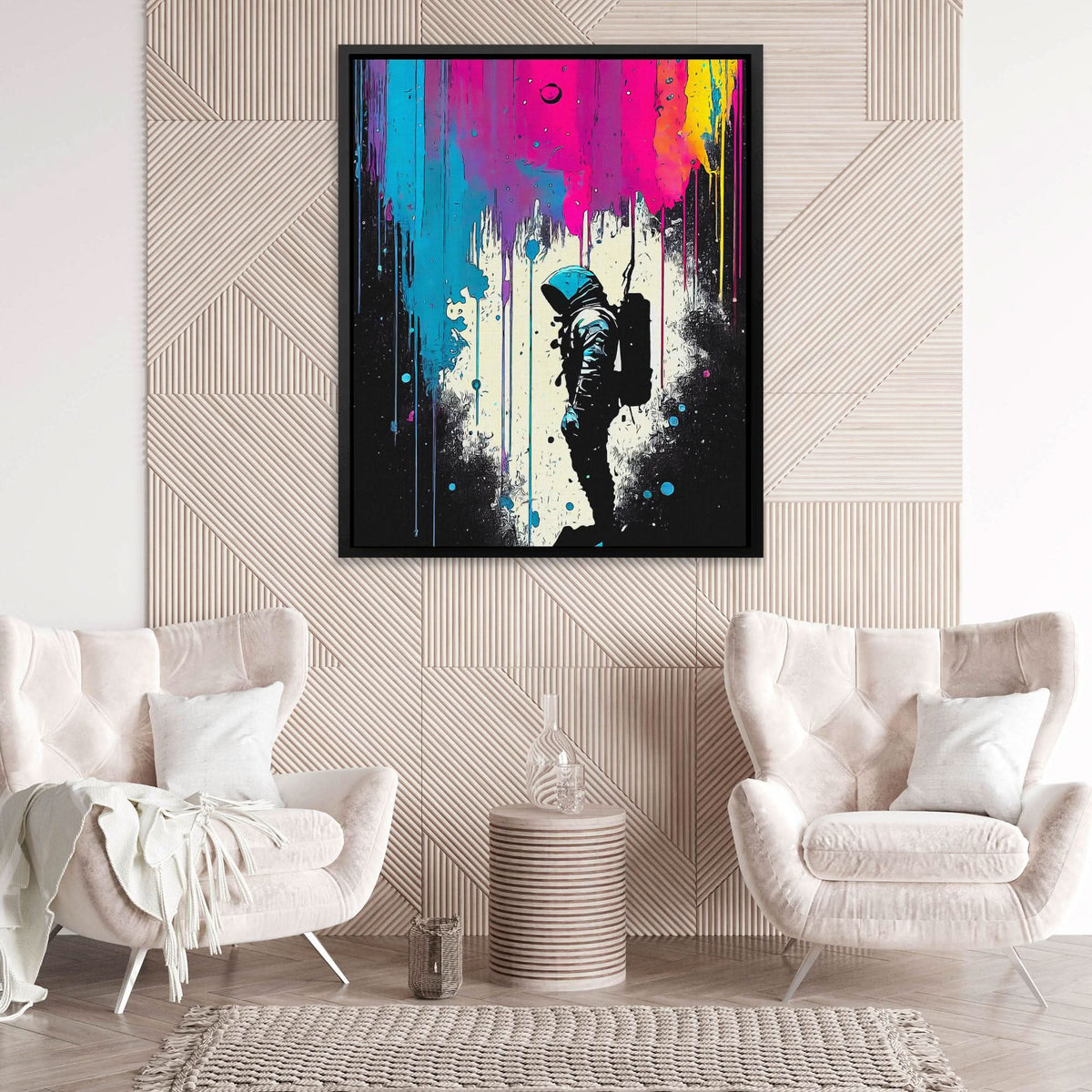 Splattered Astros - Luxury Wall Art