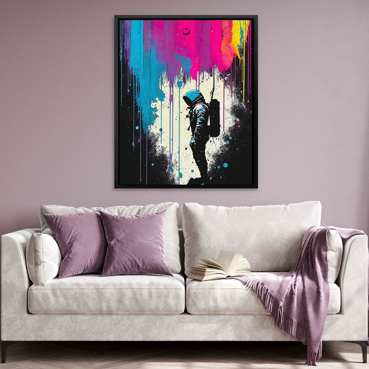 Splattered Astros - Luxury Wall Art