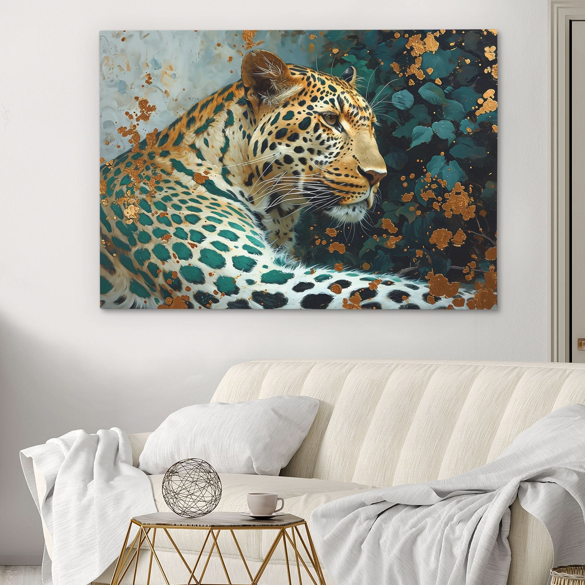 Spotted Splendor - Leopard Art Print - Luxury Wall Art