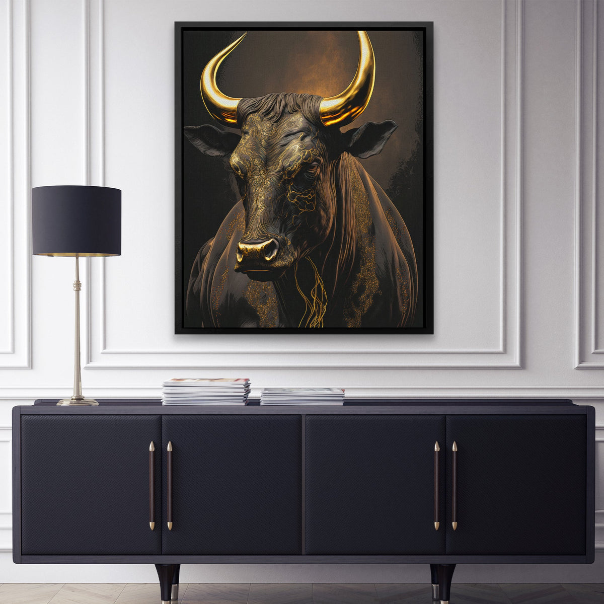 Standing Bull - Luxury Wall Art
