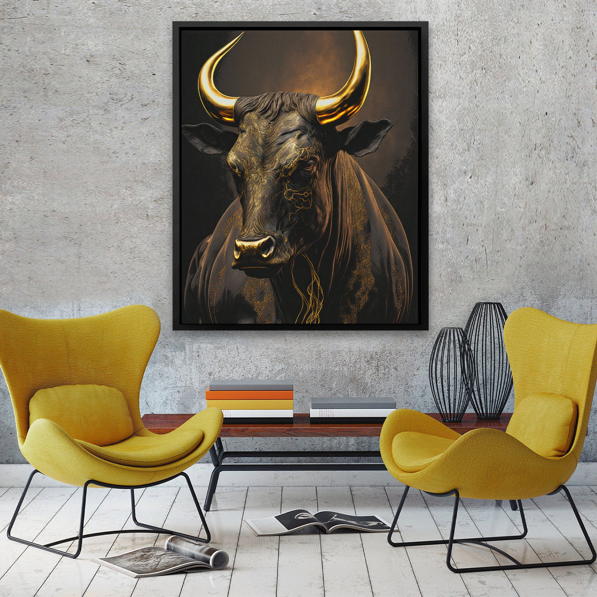 Standing Bull - Luxury Wall Art