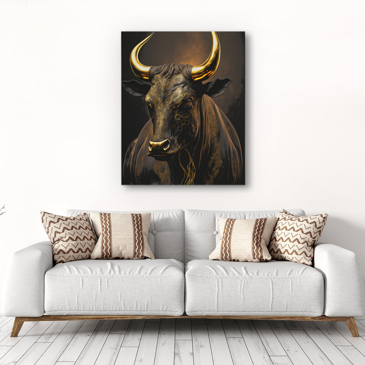 Standing Bull - Luxury Wall Art