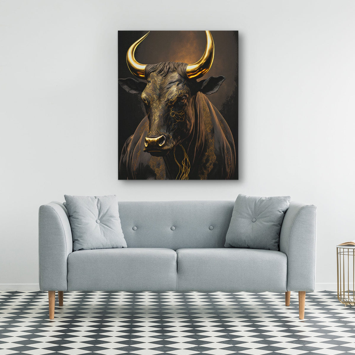 Standing Bull - Luxury Wall Art