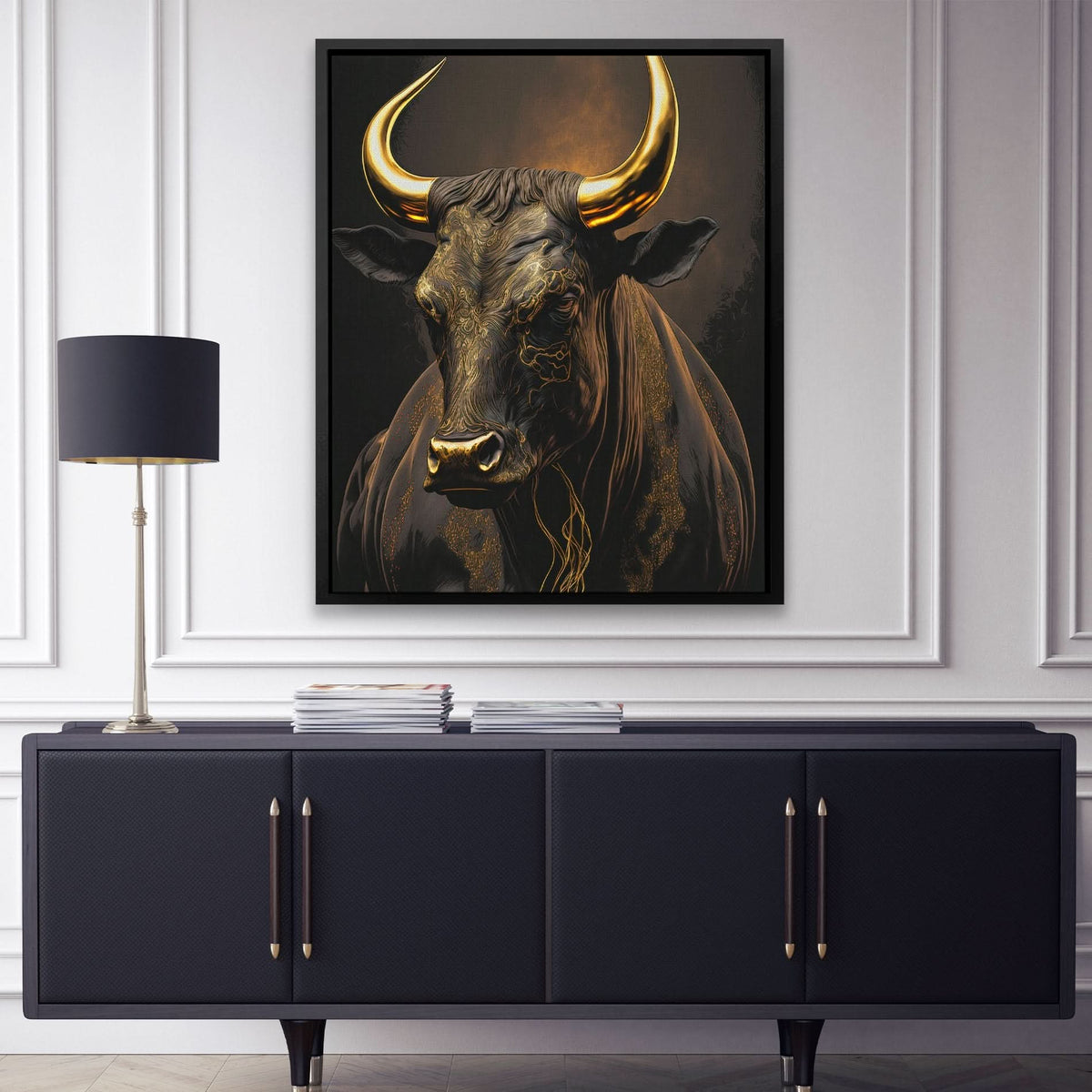 Standing Bull - Luxury Wall Art