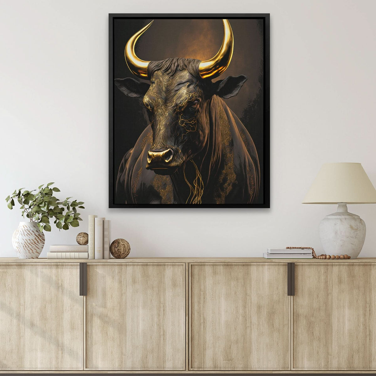 Standing Bull - Luxury Wall Art