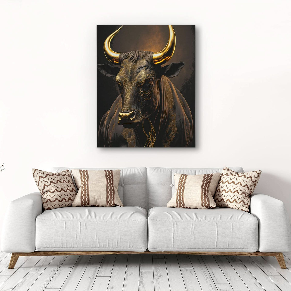 Standing Bull - Luxury Wall Art