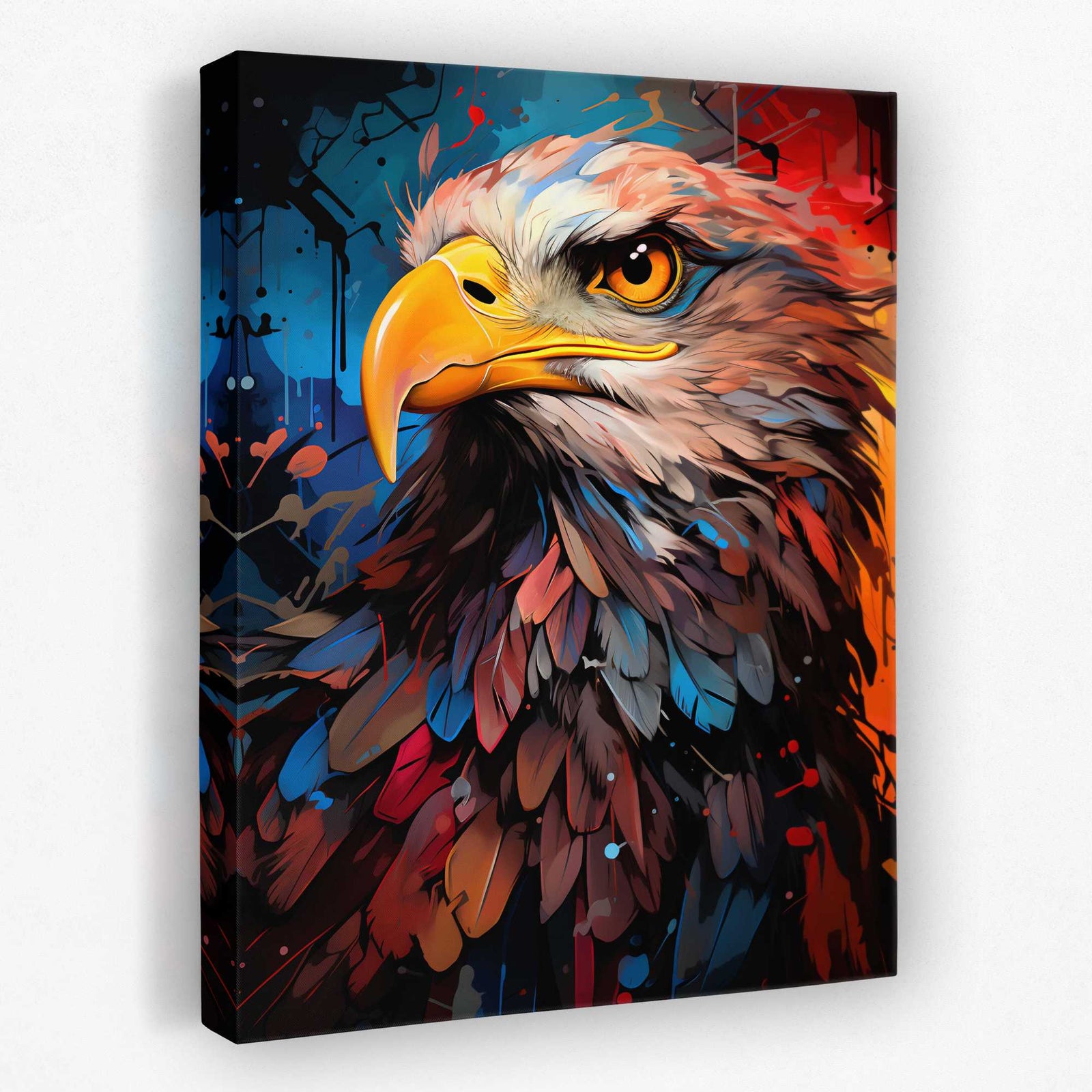 Stars & Feathers - American Canvas Wall Art