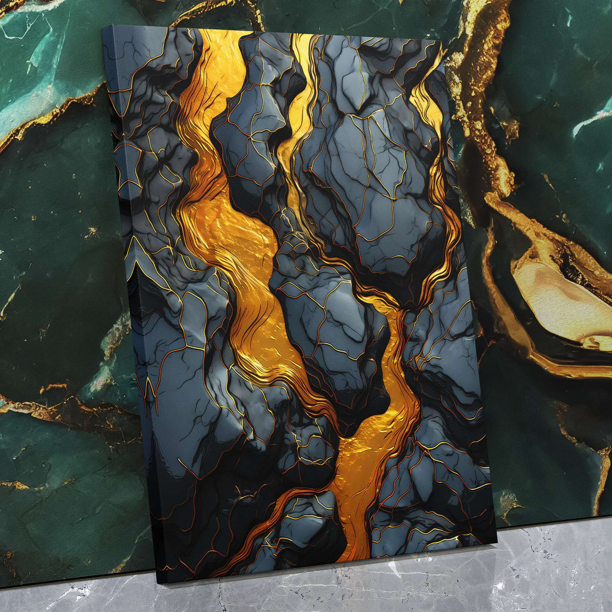 Streaming Gold - Luxury Wall Art