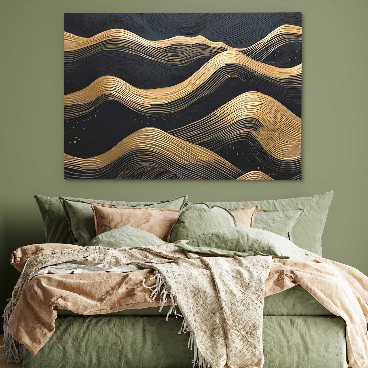 Streams of Gold - Luxury Wall Art
