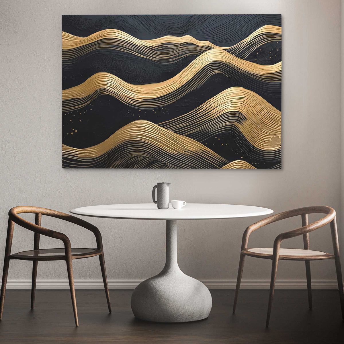 Streams of Gold - Luxury Wall Art