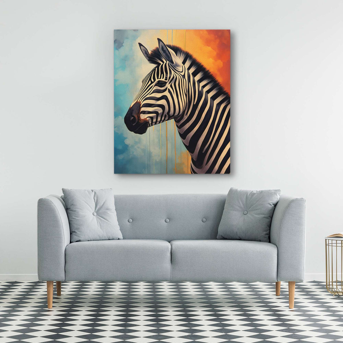 Striped Serenity - Luxury Wall Art