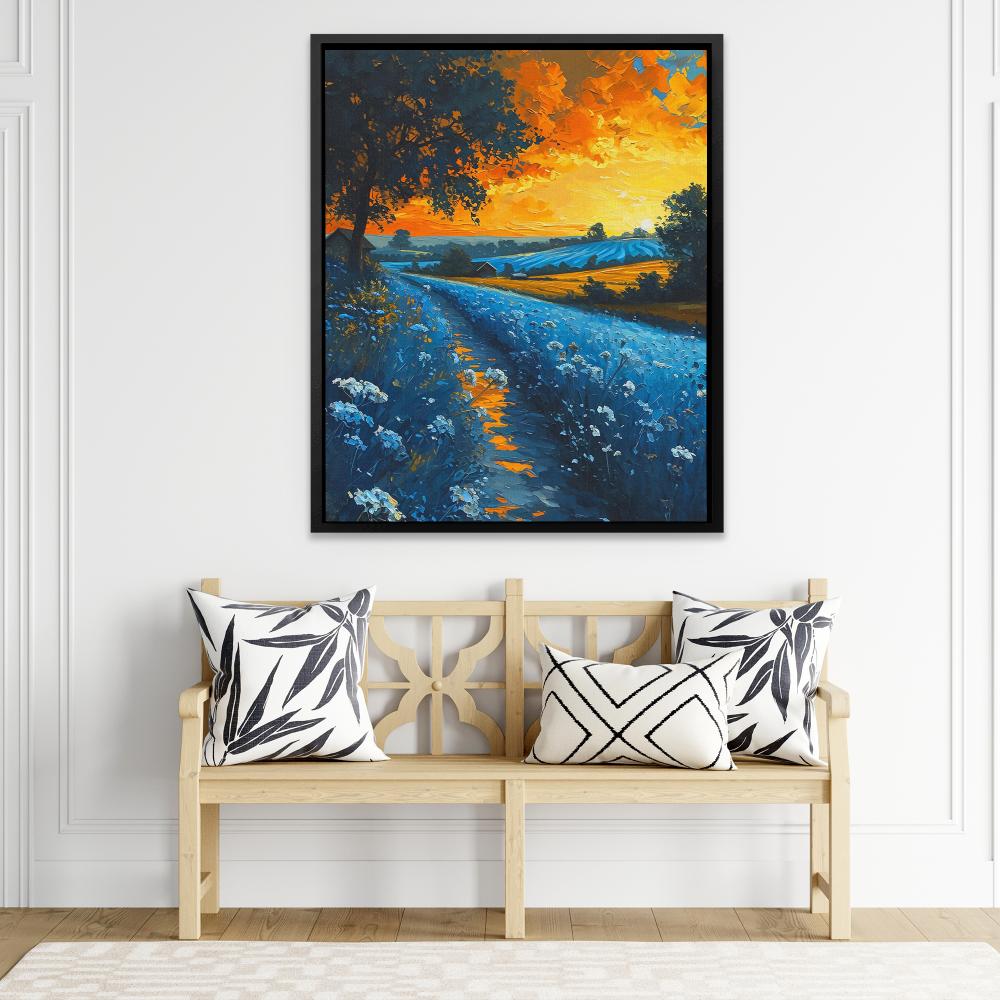 Sunset on the Farm - Luxury Wall Art