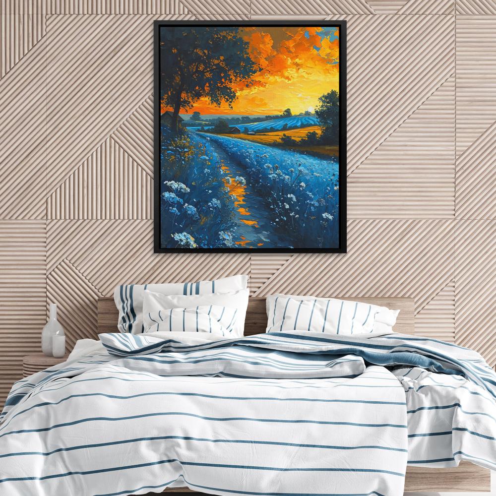 Sunset on the Farm - Luxury Wall Art