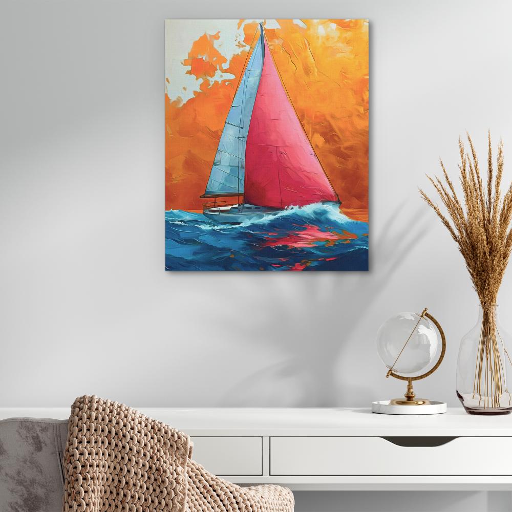 Sunset Sailing - Luxury Wall Art