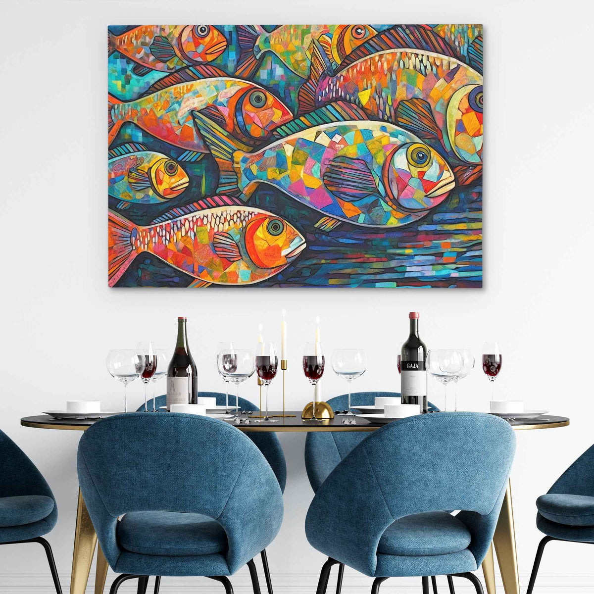Swimming Upstream - Luxury Wall Art