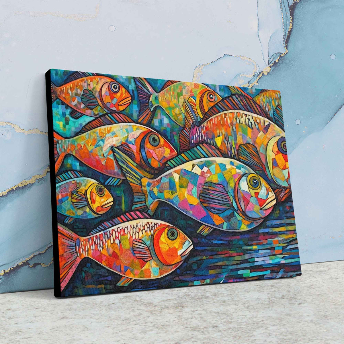 Swimming Upstream - Luxury Wall Art