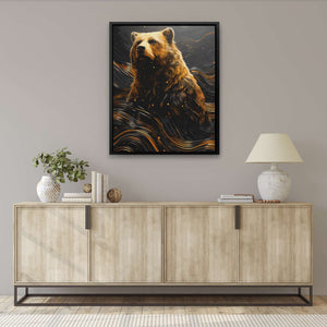 Swirling Bear - Luxury Wall Art