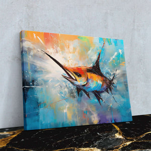 Swordfish Splash - Luxury Wall Art