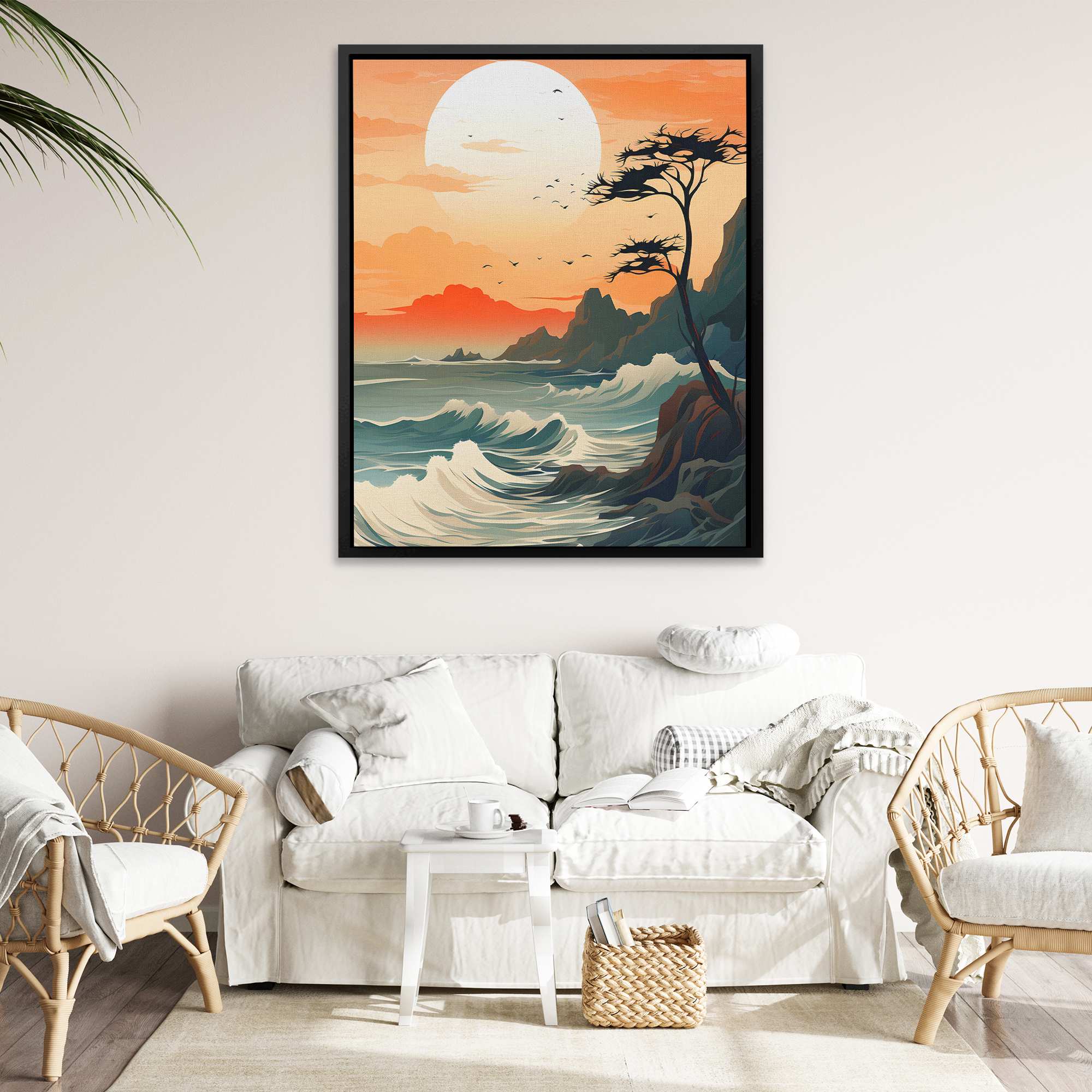 Tangerine Sunset - Luxury Wall Art