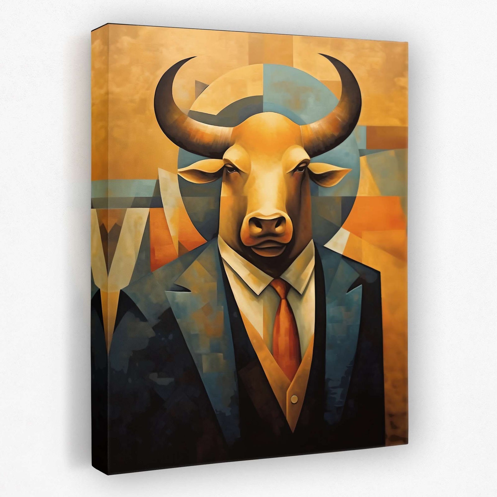 The Financial Warrior - Animals Canvas Wall Art