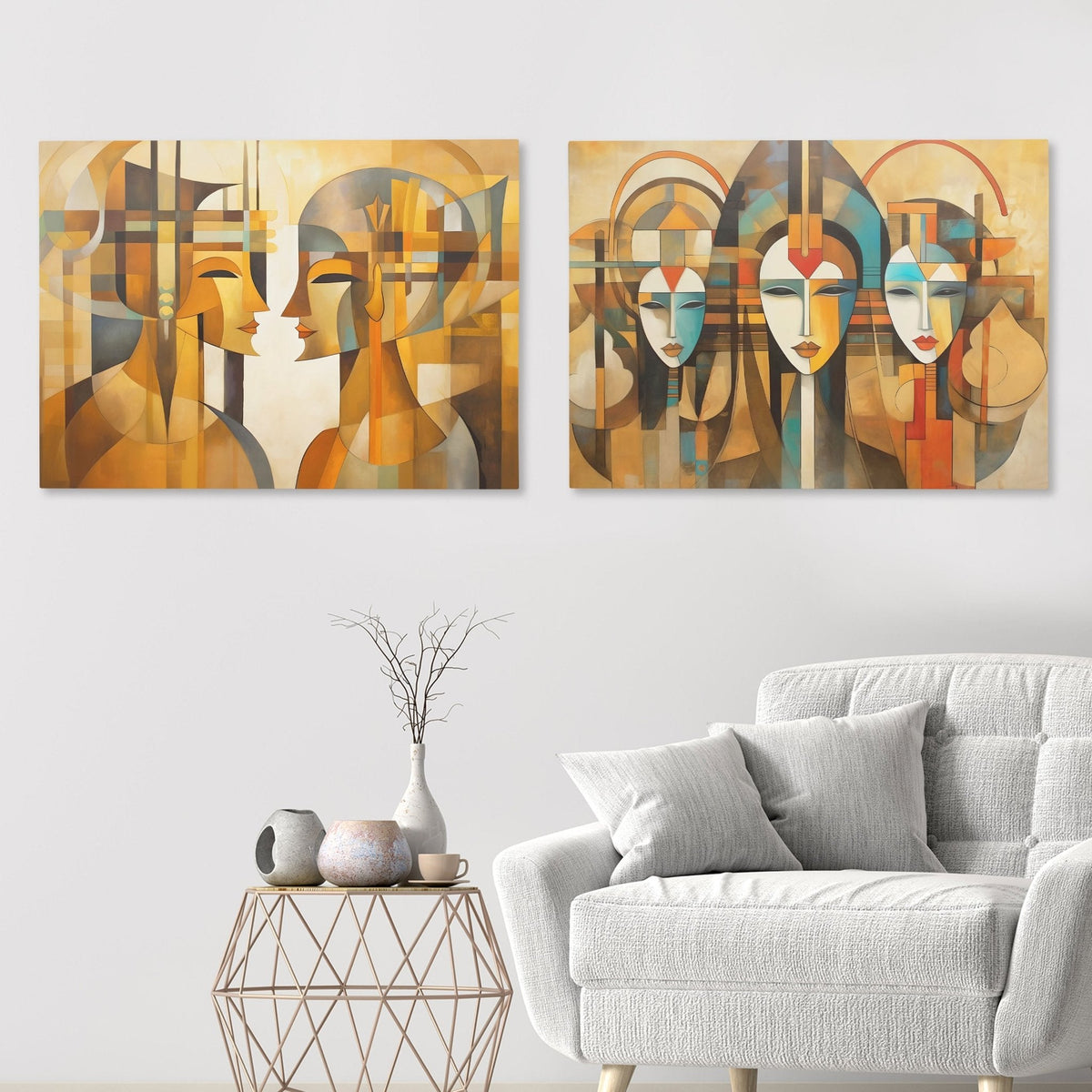 The Power of the Minds Set (2) Set - Luxury Wall Art
