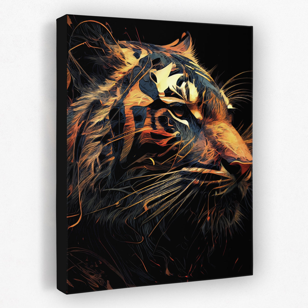 Tiger Paint: Breathtaking Abstract Tiger Art - Luxury Wall Art