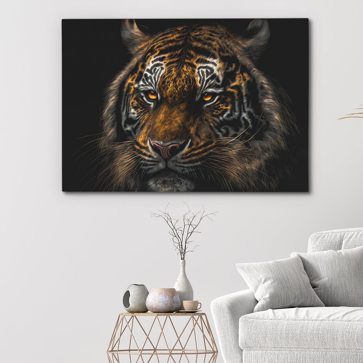 Tiger Stalking - Luxury Wall Art