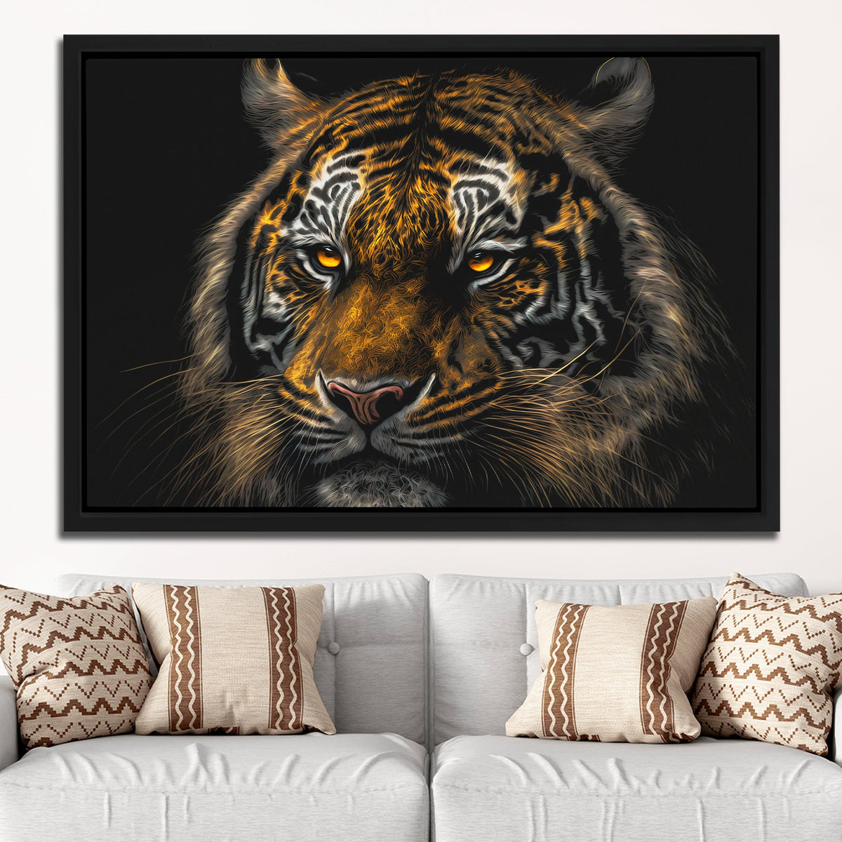 Tiger Stalking - Luxury Wall Art