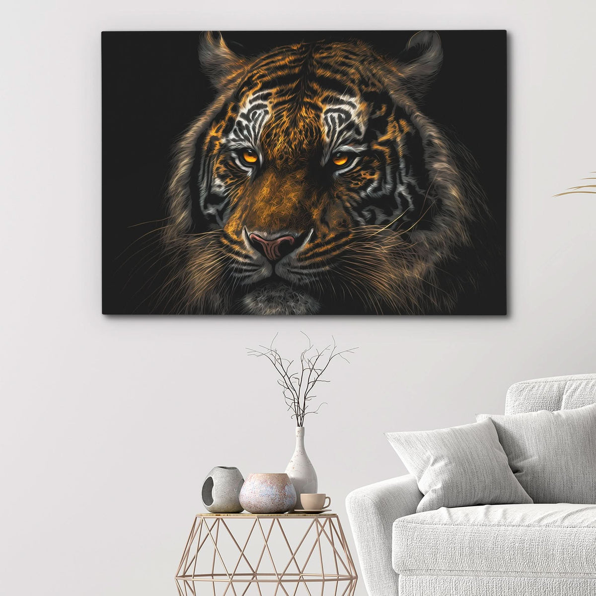 Tiger Stalking - Luxury Wall Art