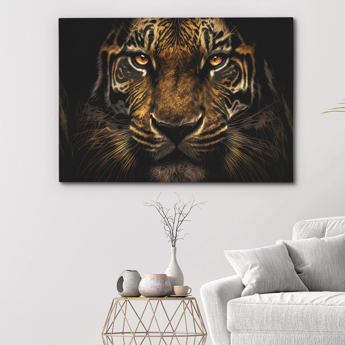Tigers Gaze - Luxury Wall Art