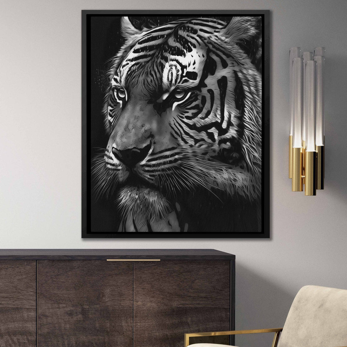Tiger&#39;s Prey - Luxury Wall Art