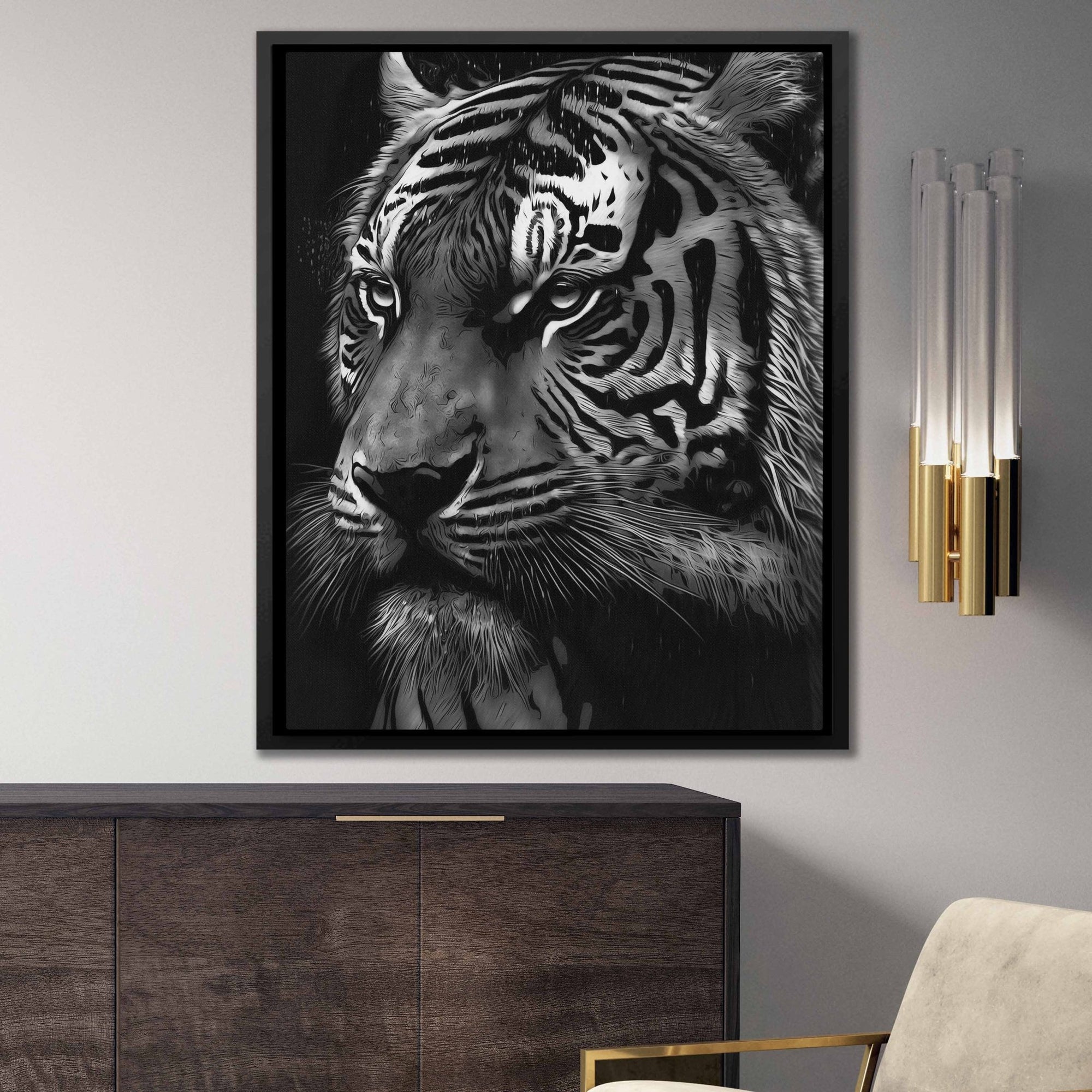 Tiger's Prey - Luxury Wall Art
