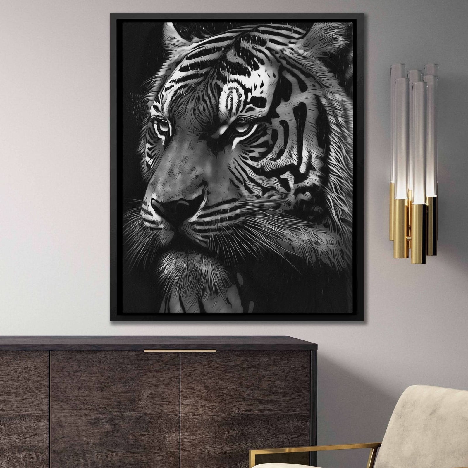 Tiger's Prey - Luxury Wall Art