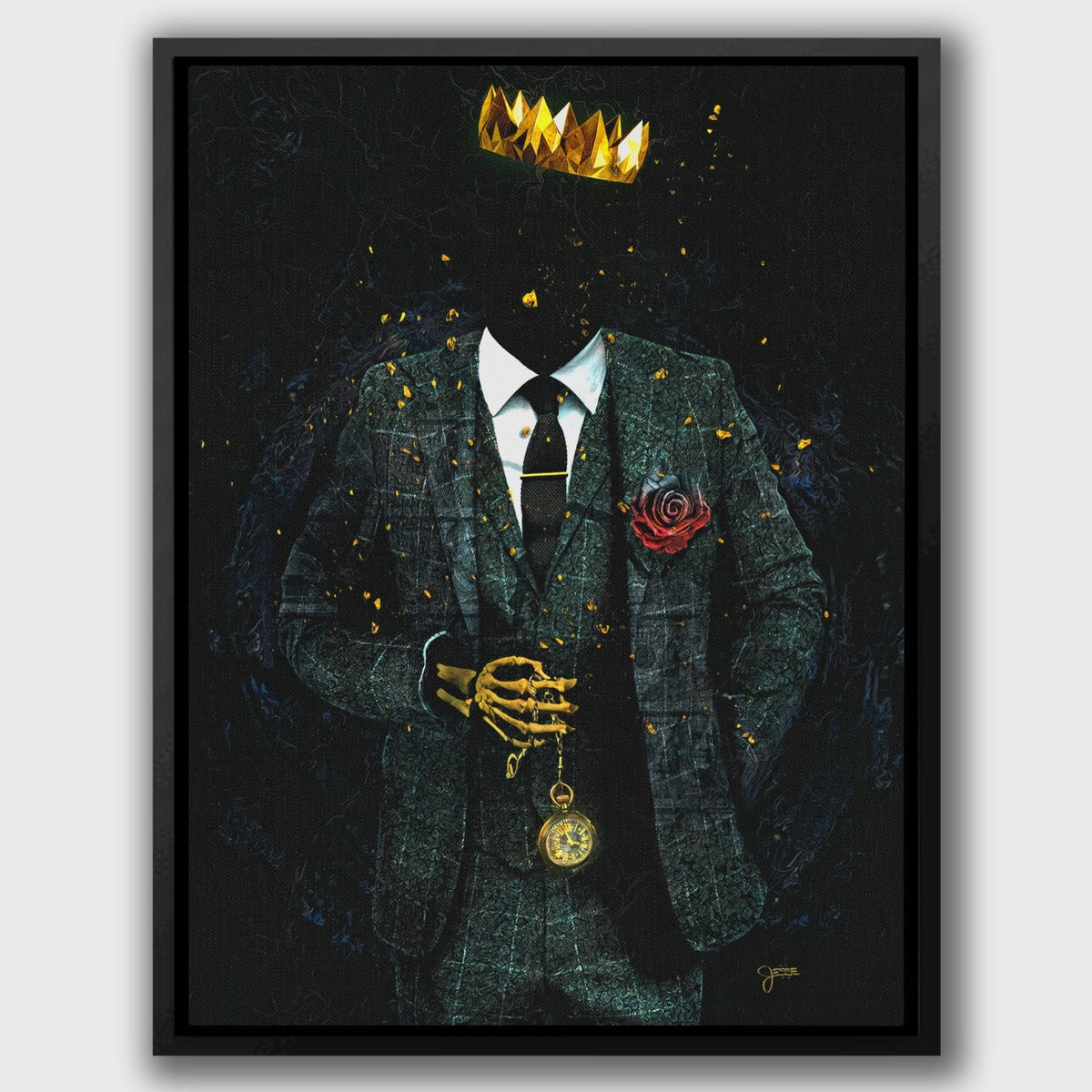 Timeless Skeleton King - Luxury Wall Art