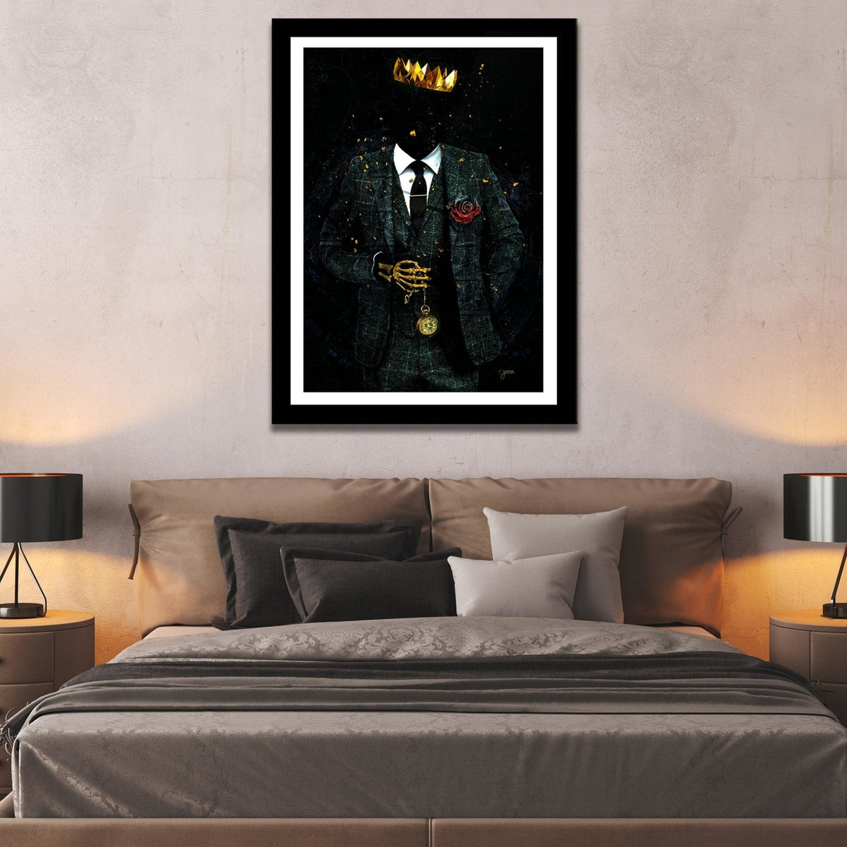 Timeless Skeleton King - Luxury Wall Art