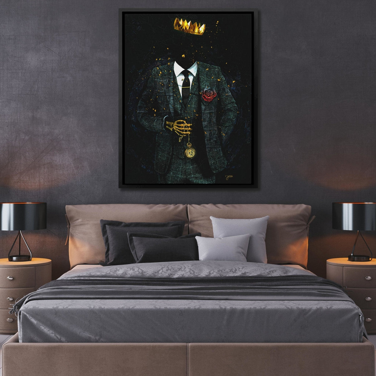 Timeless Skeleton King - Luxury Wall Art