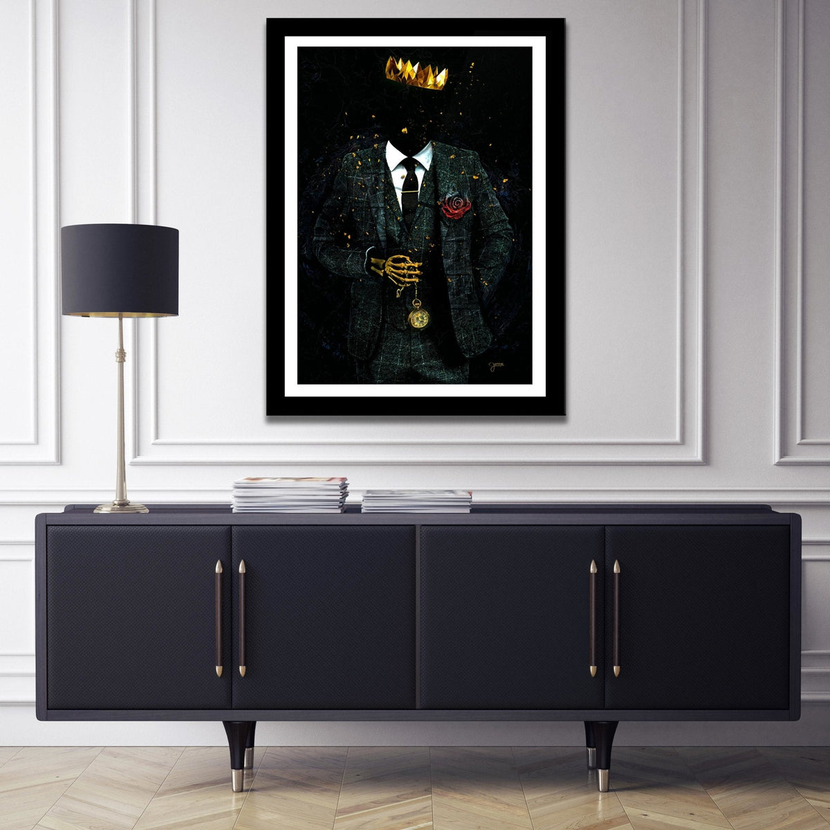 Timeless Skeleton King - Luxury Wall Art