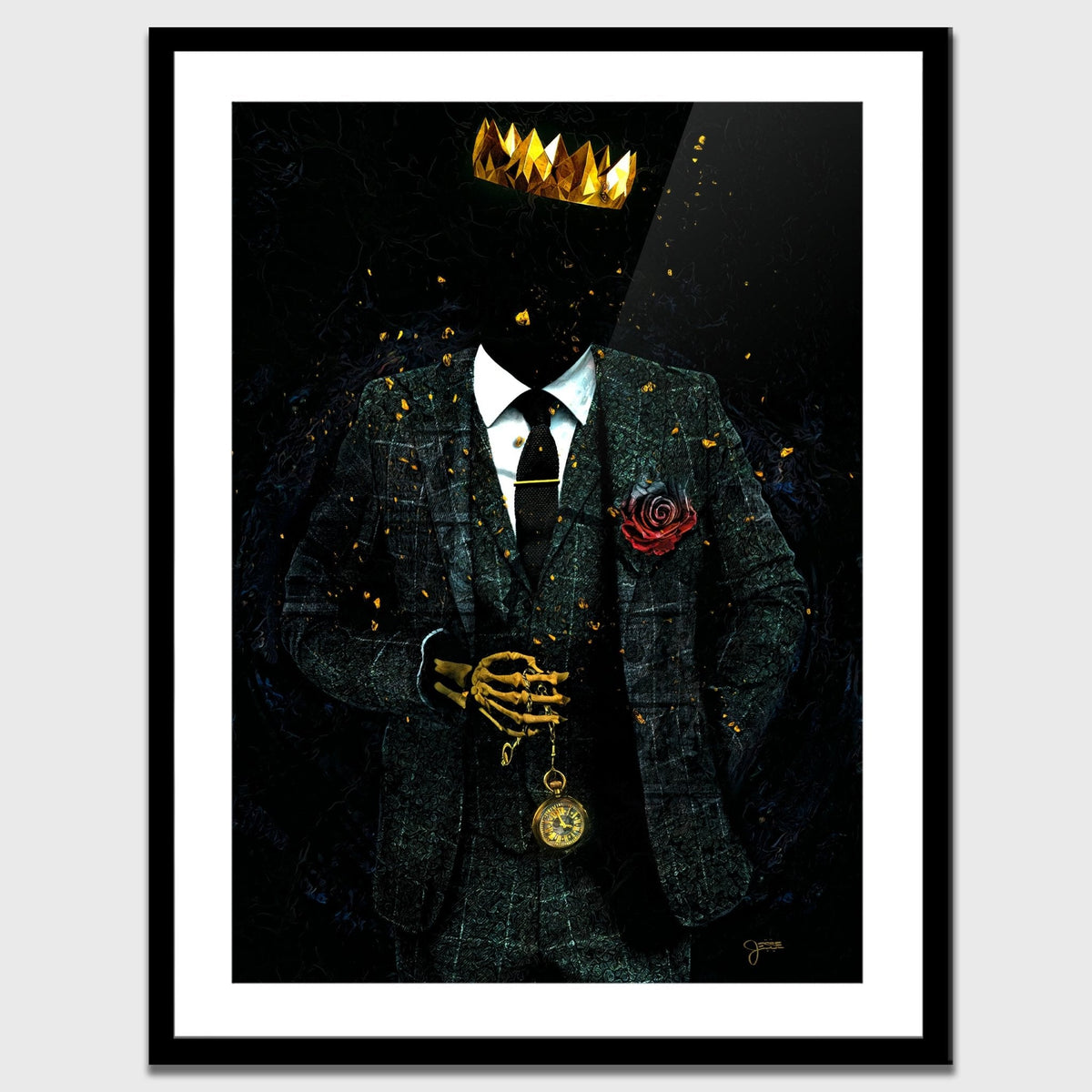 Timeless Skeleton King - Luxury Wall Art