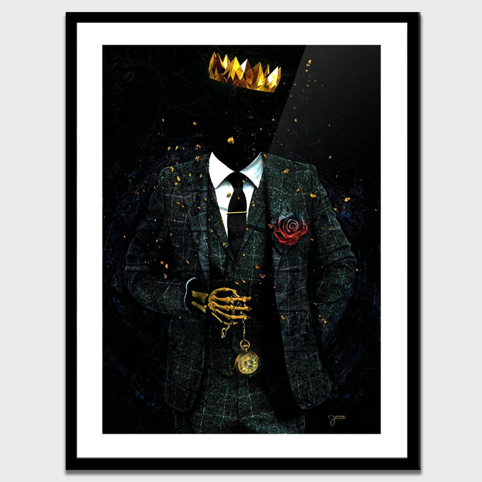 Timeless Skeleton King - Luxury Wall Art