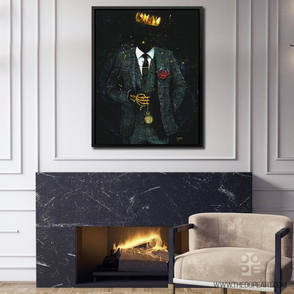 Timeless Skeleton King in a room