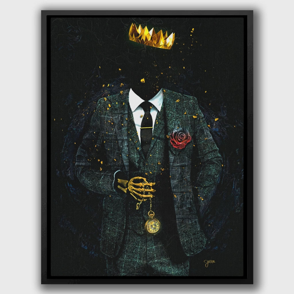 Timeless Skeleton King - Luxury Wall Art