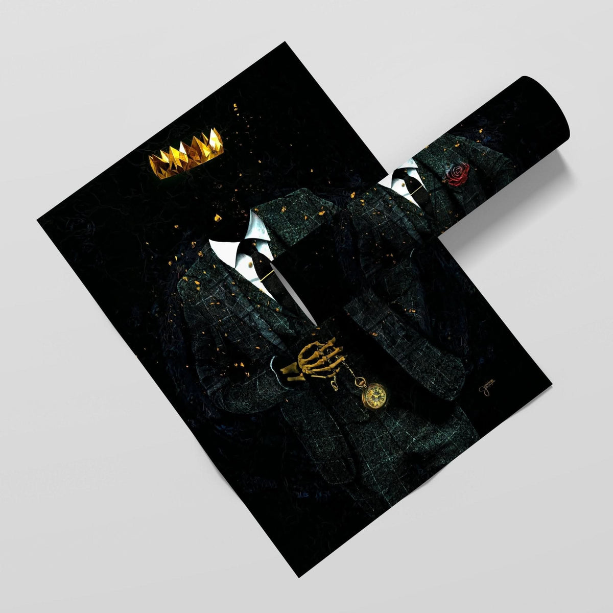 Timeless Skeleton King Semi - gloss Print - Luxury Wall Art