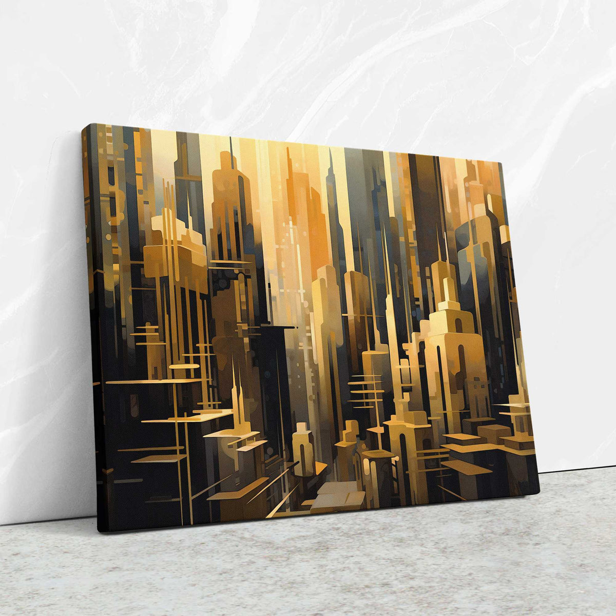 Towers of Gold - Luxury Wall Art
