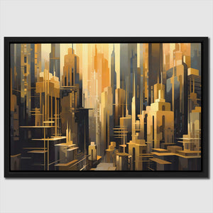 Towers of Gold - Luxury Wall Art
