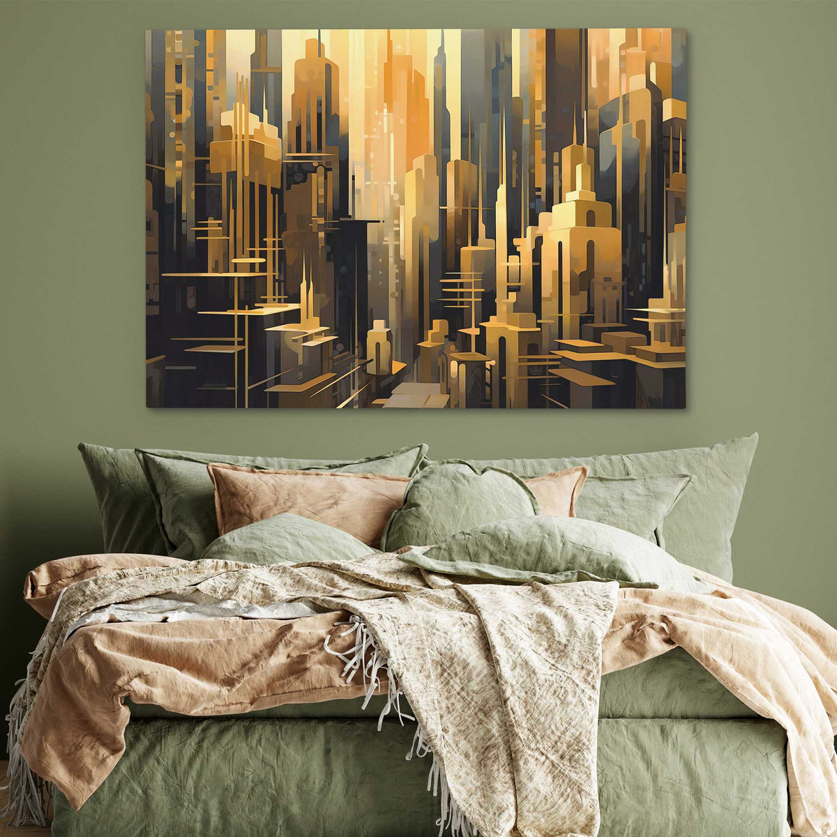 Towers of Gold - Luxury Wall Art