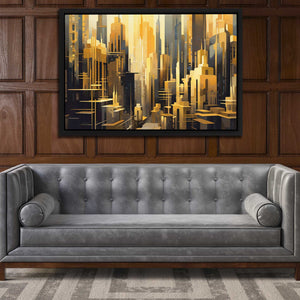 Towers of Gold - Luxury Wall Art